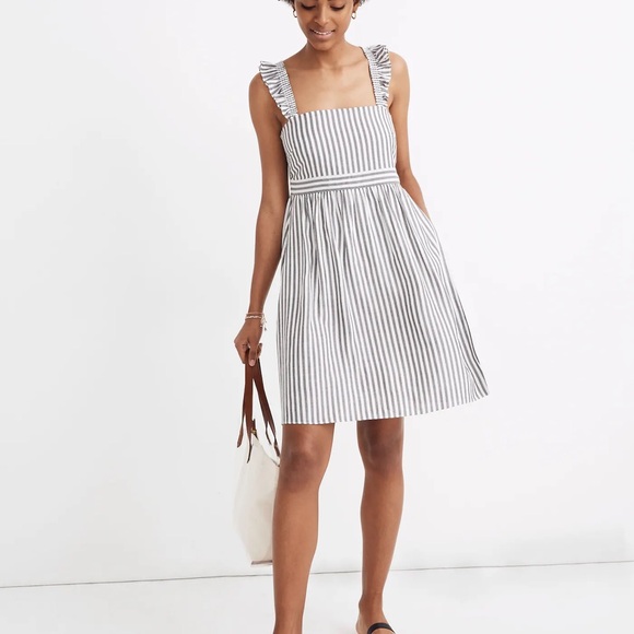 Madewell Dresses & Skirts - Madewell Striped Ruffle-Strap Empire Dress | GUC | size 10